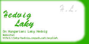 hedvig laky business card